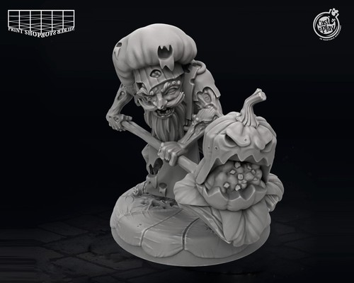Zombie pizzabäcker miniatur - zombie,