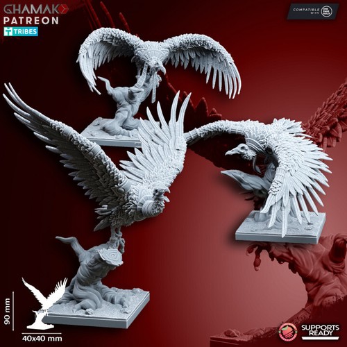 Pharao sand vultures - 3x,